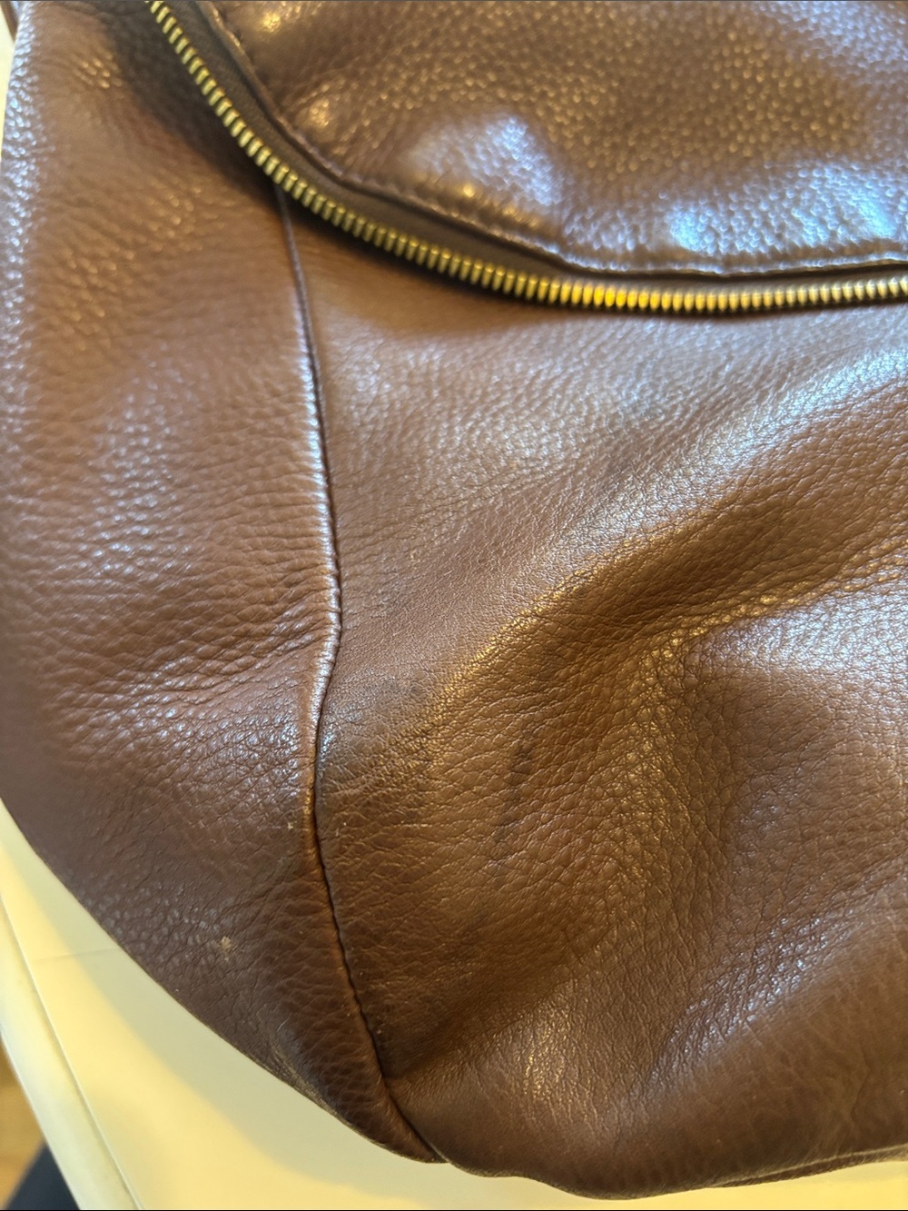 HOBO Chestnut Pebbled Leather Backpack Purse - Picture 6 of 6